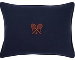 Ralph Lauren Ashby Amagansett Linen embroidered Tennis Deco pillow NWT $... - $101.71