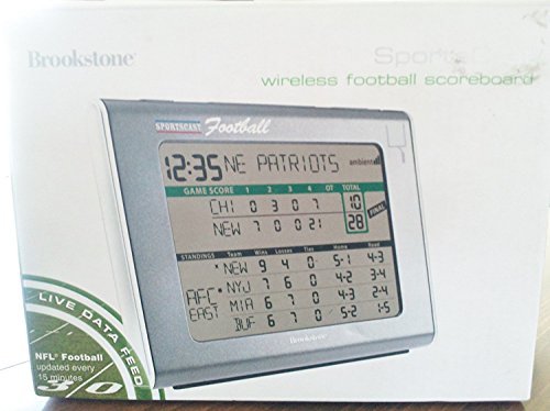 Brookstone Sports Cast Wireless Football Scoreboard - £37.82 GBP