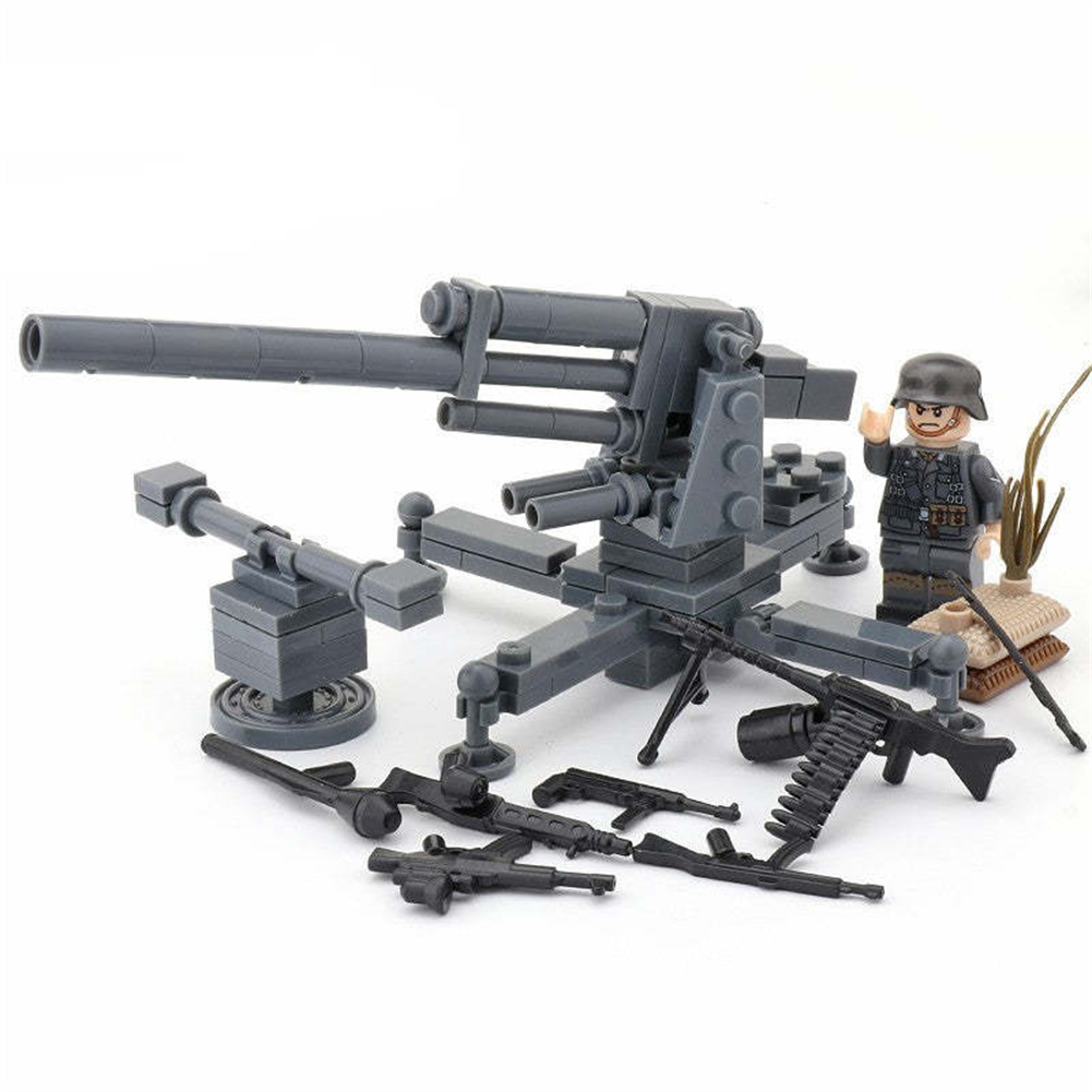 German Army Artillery Flak 88 WW2 Custom Minifigures Set - $12.89