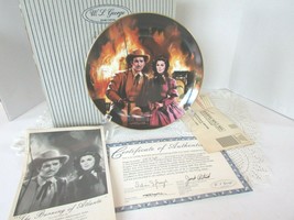 GWTW COLLECTOR PLATE BURNING OF ATLANTA GOLDEN ANNIVERSARY 2ND COA BOX L... - $184.40 MXN