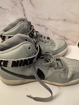 Nike Air Force 1 Grey And Black Shoes  - $30.69