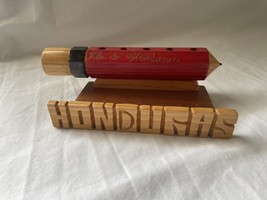 Vintage Wood Honduran Pen/Pencil Holder - e780 - $87.53 MXN