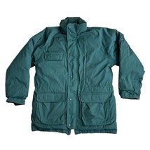 Eddie Bauer Premium Goose Down Green Puffer Jacket Coat USA MADE Mens ME... - $98.95