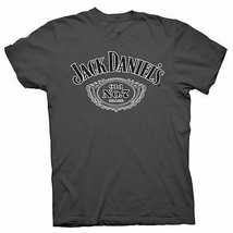 Jack Daniel&#39;s Old No.7 Brand Logo Grey T-Shirt Grey - £29.52 GBP+