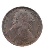 1892 Great Britain 1 Penny in XF Condition Lamination Error KM #755 - €104,77 EUR