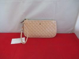 Nine West Quilted Table Treasures Horizontal Wristlet $30 Beige   #3436 - £15.02 GBP