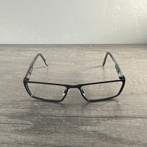 SPY+ OPTIC Eyeglasses NELSON GREY SILVER Black FRAMES ONLY 57-17-140 - $19.87
