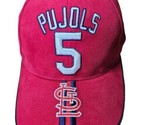 Vtg St Louis Cardinals Drew Pearson Albert Pujols #5 Adjustable Hat RARE - £13.70 GBP