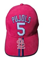 Vtg St Louis Cardinals Drew Pearson Albert Pujols #5 Adjustable Hat RARE - £13.43 GBP