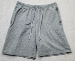 Eddie Bauer Sleepwear Shorts Mens Large Gray Stretch Zipped Pockets Draw... - $20.33