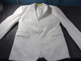 White Formal Tuxedo Top Suit Jacket Coat 40R 40 Regular Medium - £45.30 GBP