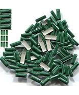 BAR Rectangle Rhinestuds Pearl Color  GREEN Hot fix    2 Gross  288 Pieces - $221.04 MXN