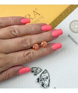 Sterling Silver .925 Round Orange Moissanite Screw Back Stud Earrings 8m... - €203,39 EUR