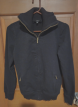 Talbots Womens Black Long Sleeve Full-Zip High Collar Jacket Size M Pockets - £11.64 GBP