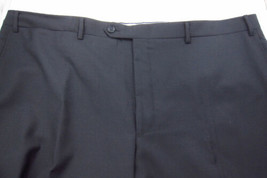 GORGEOUS Canali 1934 Black 100% Wool Flat Front Pants Trousers 44W 44x34... - £57.54 GBP