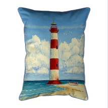Betsy Drake Tybee Lighthouse, GA Large Indoor Outdoor Pillow 16x20 - £36.99 GBP