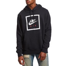 Nike Air Sportswear Men Hoodie Pullover Medium M Black Sweatshirt Sweater New! - £30.04 GBP