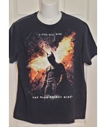 The Dark Knight Rises Promo T-shirt Black Graphic Movie Film Men&#39;s Large - $80.40