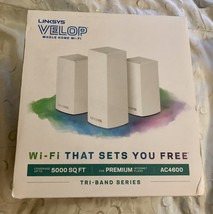 Linksys Velop Triband AC4600 Intelligent Mesh WiFi Router Whole Home System  - £109.26 GBP
