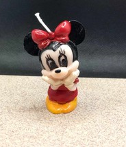 Minnie Mouse Birthday Cake Candle Topper 2.5 Inch Tall - £7.85 GBP