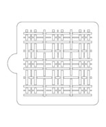 Plaid Tartan Pattern Stencil for Cookies or Cakes USA Made LS9017 - $6.76 CAD