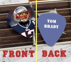Set of 3 New England Patriots Tom Brady premium Promo Guitar Pick Pic - £6.88 GBP