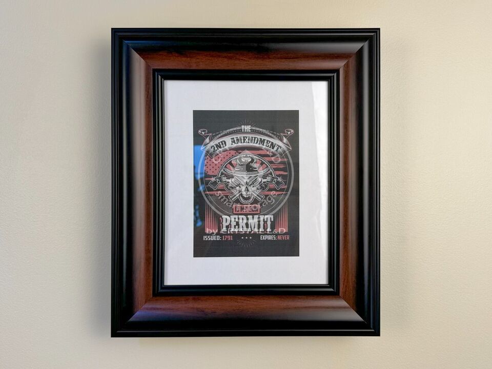 Hidden Storage Photo Frame for Gun &amp; Valuables 14-1/2 x 12-1/2 Brown / R... - $105.00