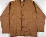 Vintage Clover Knitting Mills Cardigan Sweater Mens S Brown Wool Grunge ... - $153.50