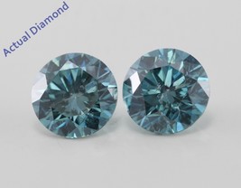 A Pair of Round Loose Diamonds (2.19 Ct Blue SI1(Enhanced)) IGL  - £2,316.53 GBP