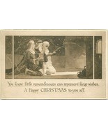 Happy Christmas Three Wise Men Cancel 1912 Gibson DB  Xmas Postcard N583 - $5.94