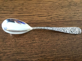 STIEFF Rose Sterling  Sugar Spoon Plain Bowl Heavy Version - £27.77 GBP