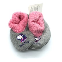 Hello Kitty BambooMN Toddler Girls Slipper Socks Soft Sole Pink Gray US Size 5 - £7.71 GBP