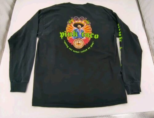 Primary image for Hard Rock Hotel Pink Taco Las Vegas Long Sleeve T Shirt Vintage Y2K Black Men XL