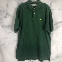 Augusta National Golf Shop Masters Open Polo Shirt Green L Slazenger Cotton - $17.98