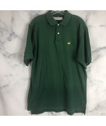 Augusta National Golf Shop Masters Open Polo Shirt Green L Slazenger Cotton - $329.72 MXN
