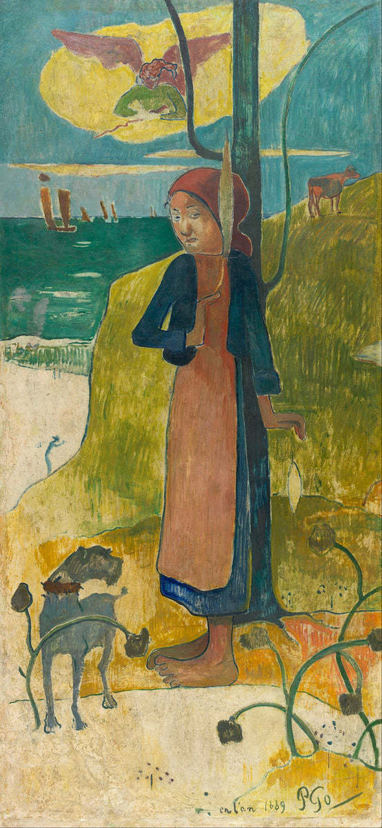 Paul Gauguin 1848 1903 Breton girl spinning