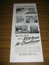 1953 Print Ad RCA Room Air Conditioners What a Wonderful Feeling - £10.97 GBP