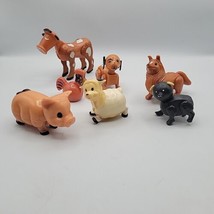 Vintage Fisher Price Little People 1960-70s Farm Animals Dogs Lot of 7 - £10.53 GBP