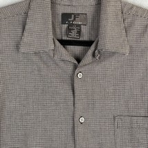 J Farrar Shirt Size Large Gray Textured Button Up Stretch Pocket Casual ... - £4.72 GBP