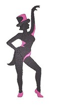 BeyondVision Let&#39;s Dance Custom and Unique Embroidered [Jazz Silhouette Left Pos - £8.13 GBP