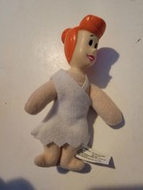 Vintage 1989 Wilma Flintstone Plush Doll Figure Denny&#39;s Toy Rubber Head - $18.31