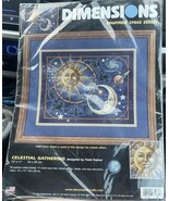 2002 Dimensions Counted Cross Stitch Kit 35082 “Celestial Gathering” 14x... - $928.97 MXN