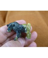 (Y-HOR-104) green Serpentine colt HORSE Peru gem FIGURINE horses stone e... - $17.95 CAD