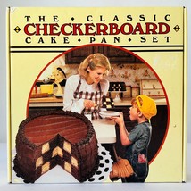 Classic Checkerboard Cake Pan Set Recipe Divider New in Box Chicago Metallic - £19.32 GBP