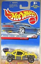 2000 Hot Wheels #91 First Editions 31/36 ROLL CAGE Yellow/Steel Plate w/RZR Sp - £5.86 GBP