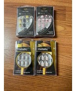 8 x NIP 24 Chic Pretty Woman Press on Gold Black Artificial Nails 192 total - $41.85 CAD