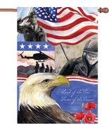 Premier Kites 52048 House Illuminated Flag, Home of The Brave, 28 by 40-... - $27.59