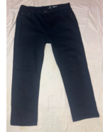 George Jeans Regular Black 38x30 Mens Denim E76 - $27.00 CAD