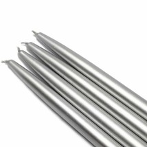 Jeco CEZ-042-12 10 in. Taper Candles, Metallic Silver - 144 Piece - £130.96 GBP