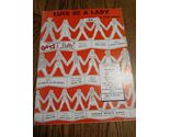 1950 Frank Loesser Theater Guys and Dolls Sheet Music "Luck Be a Lady" - $18.69
